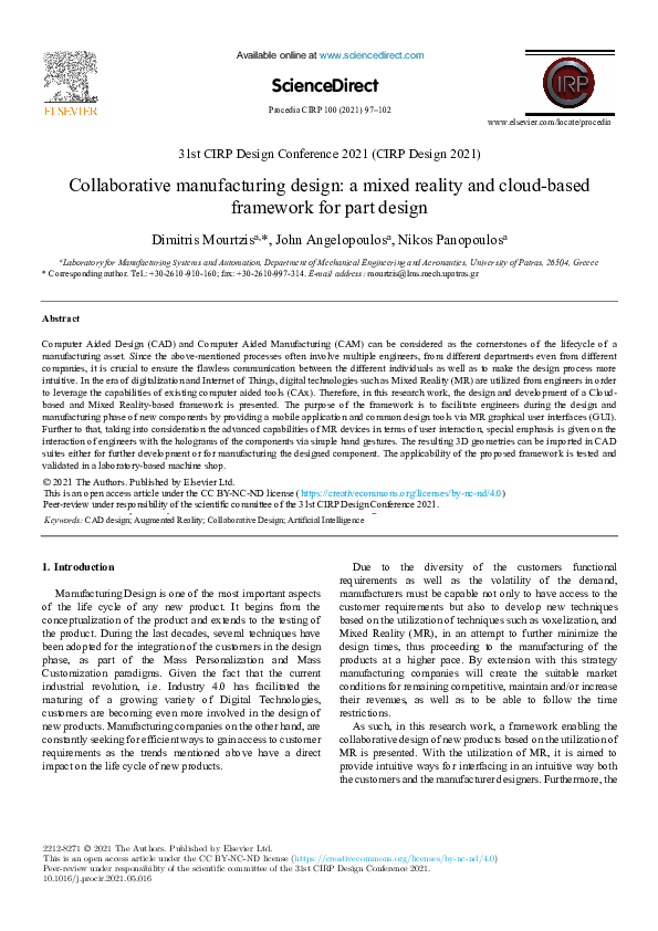 (PDF) Collaborative manufacturing design: a mixed reality and cloud ...