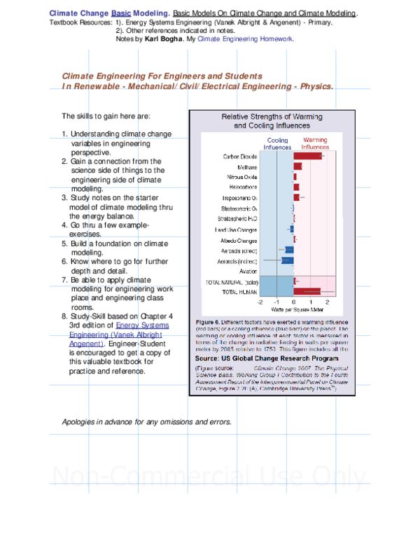 (PDF) Climate Change Single Layer Basic Modeling Using Energy Balance