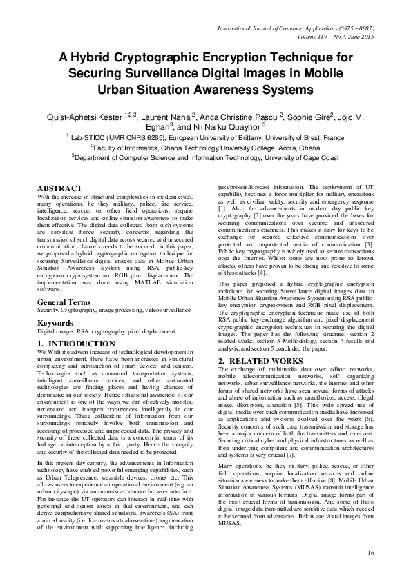 (PDF) A Hybrid Cryptographic Encryption Technique for Securing ...