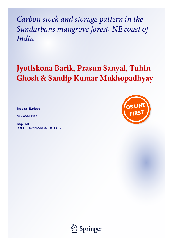 (PDF) Carbon stock and storage pattern in the Sundarbans mangrove ...