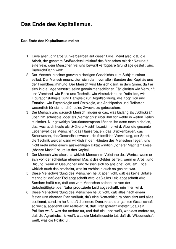 (PDF) Das Ende des Kapitalismus 2021