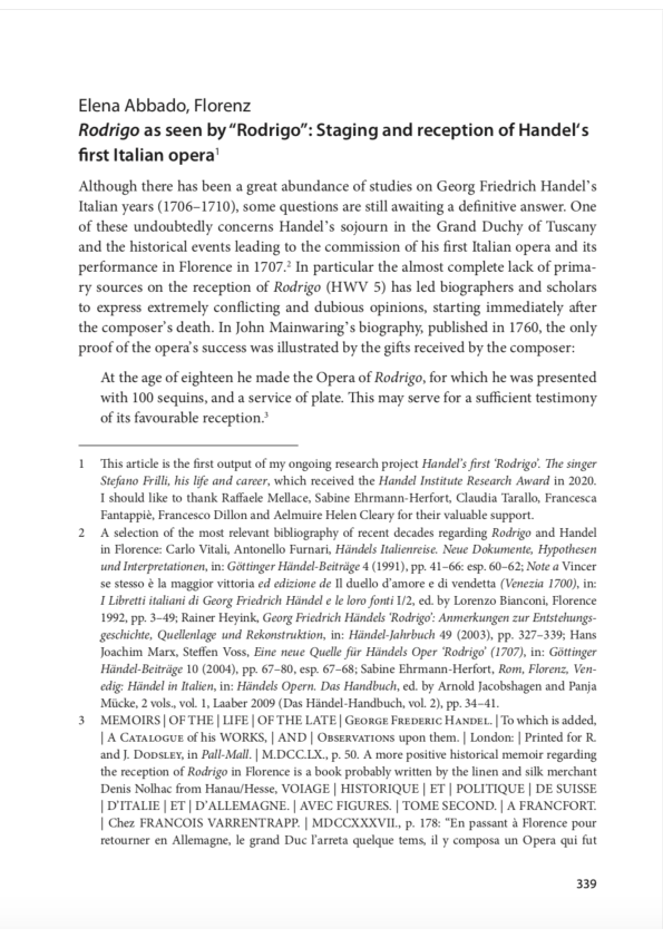 (PDF) Rodrigo as seen by “Rodrigo”: Staging and reception of Handel's ...