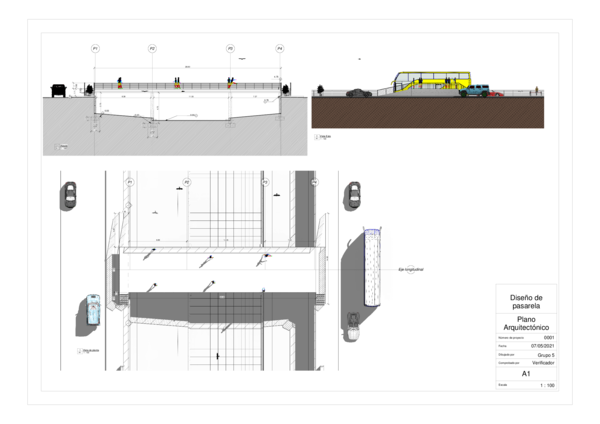 (PDF) Planos diseño de pasarela