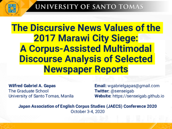 (PDF) The Discursive News Values of the 2017 Marawi City Siege: A ...