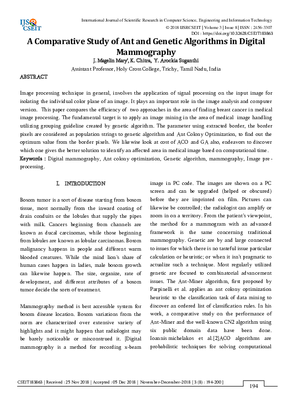 (PDF) A Comparative Study of Ant and Genetic Algorithms in Digital ...