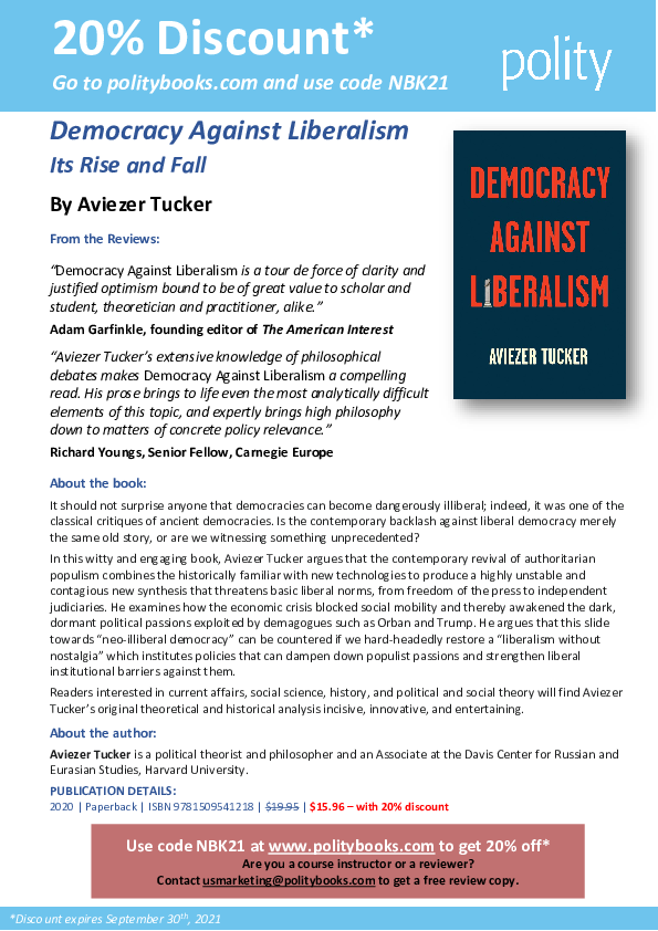 First page of “Democracy Against Liberalism”