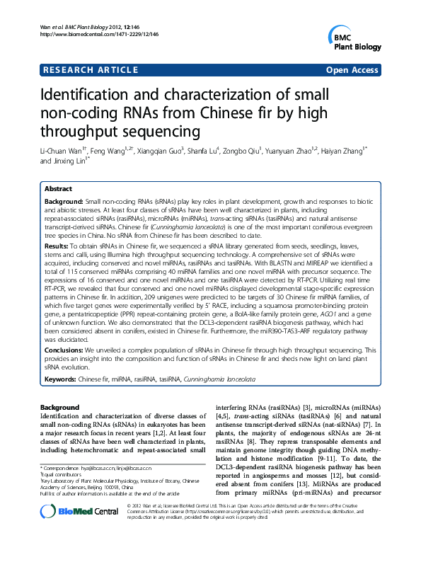 (PDF) Identification and characterization of small molecule RNA conjugates