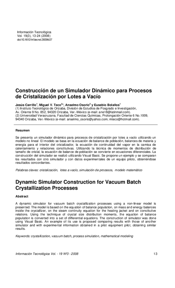  PDF Construcci n De Un Simulador Din mico Para Procesos De 