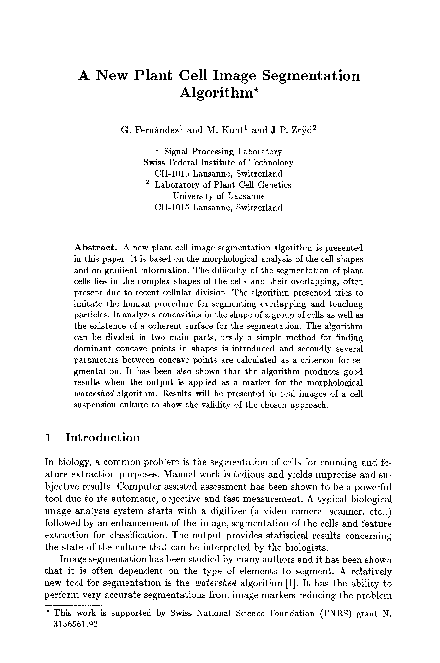 (PDF) A New Plant Cell Image Segmentation Algorithm
