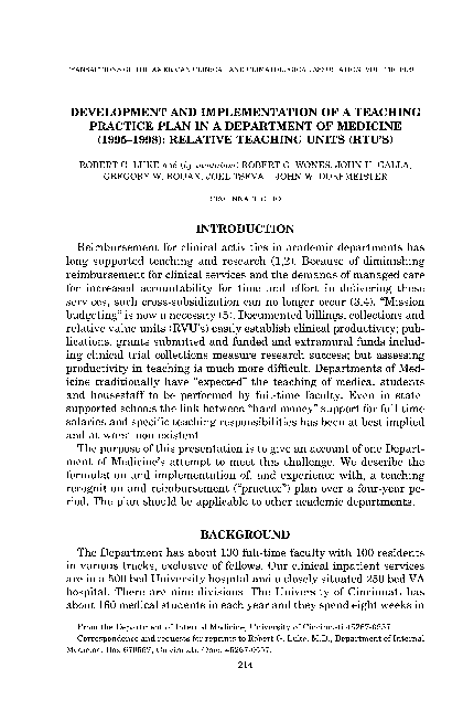 (PDF) Development and implementation of a teaching practice plan in a ...