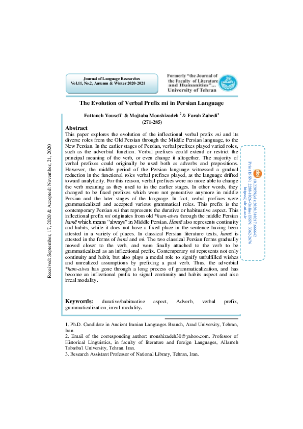 Persian language intelligence overview