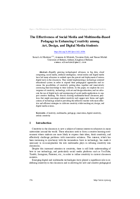 (PDF) The Effectiveness of Social Media and Multimedia-Based Pedagogy ...