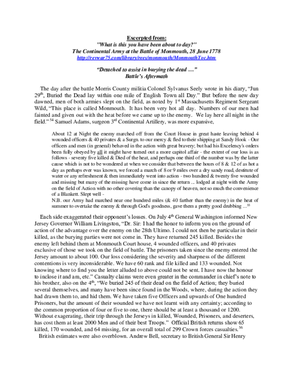 Monmouth report essay picture