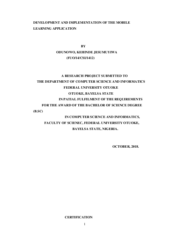 (PDF) Research on the development and implementation of the mobile ...
