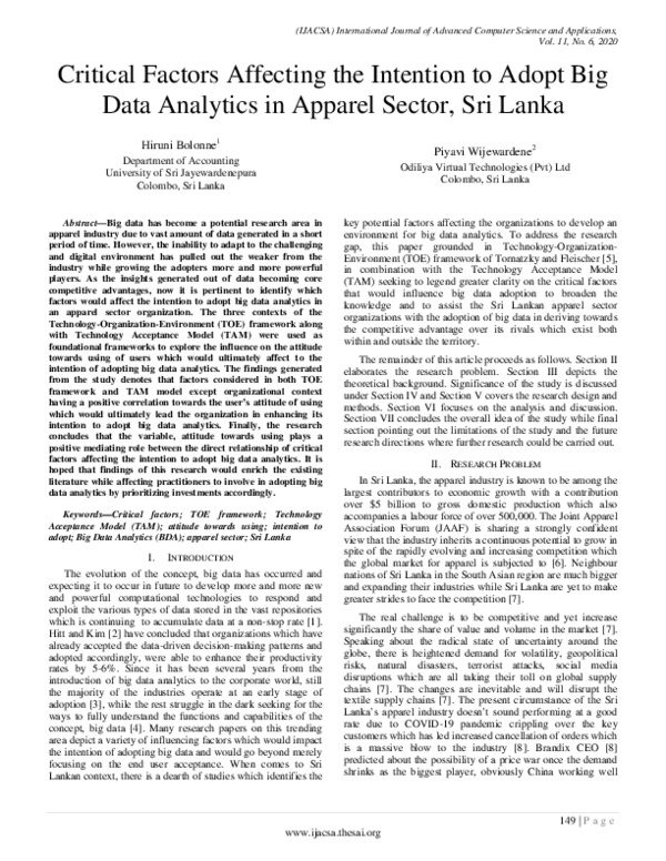 (PDF) Critical Factors Affecting the Intention to Adopt Big Data ...