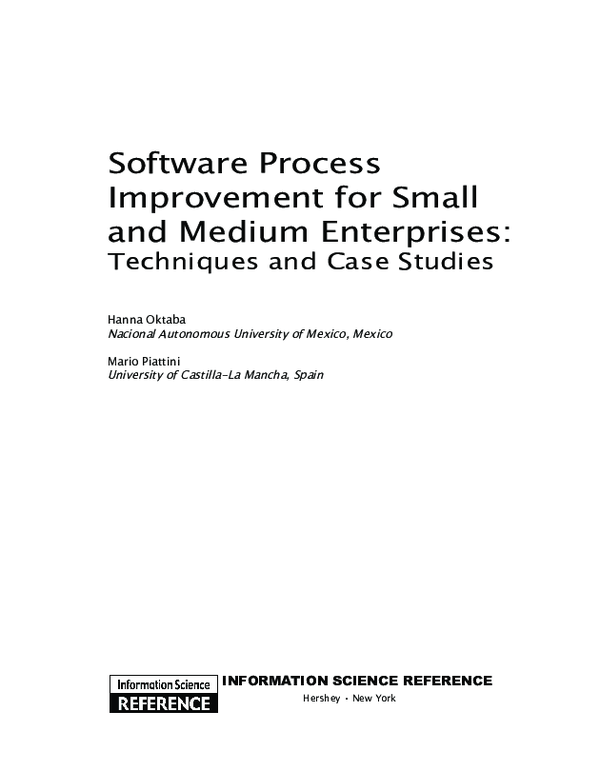 (PDF) Software process improvement for small and medium enterprises ...
