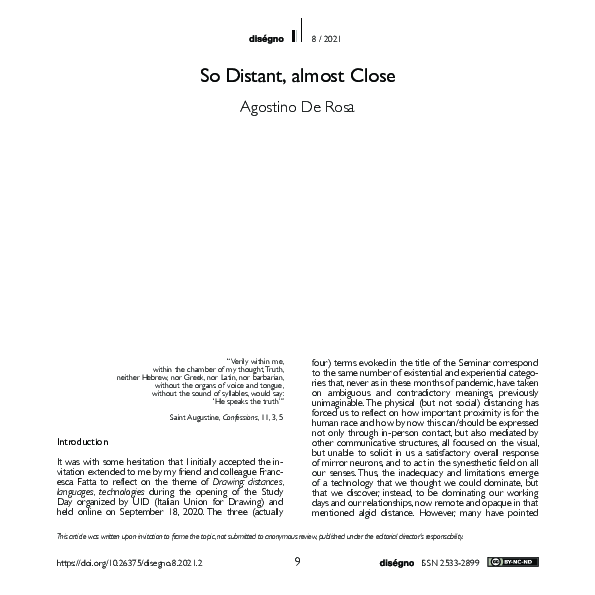 (PDF) So Distant, almost Close