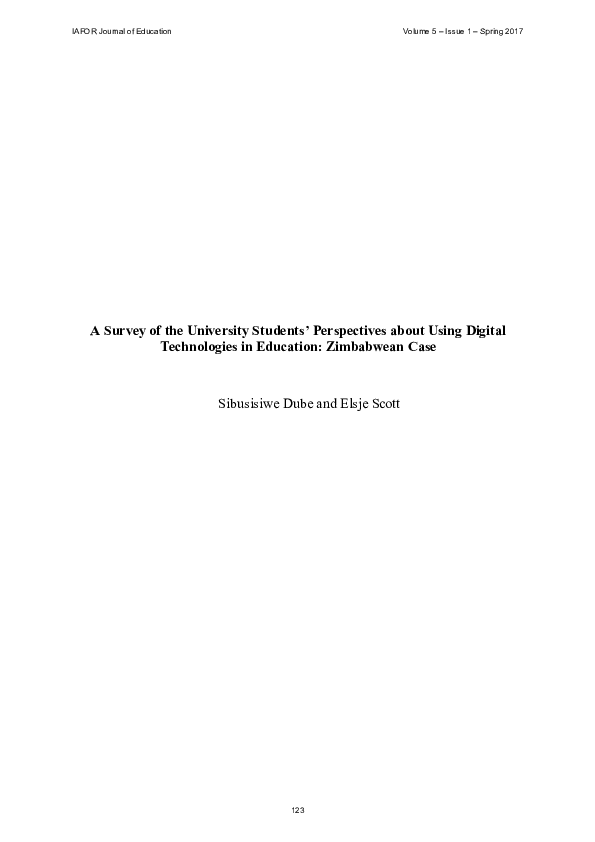 (PDF) A Survey of the University Students’ Perspectives about Using ...