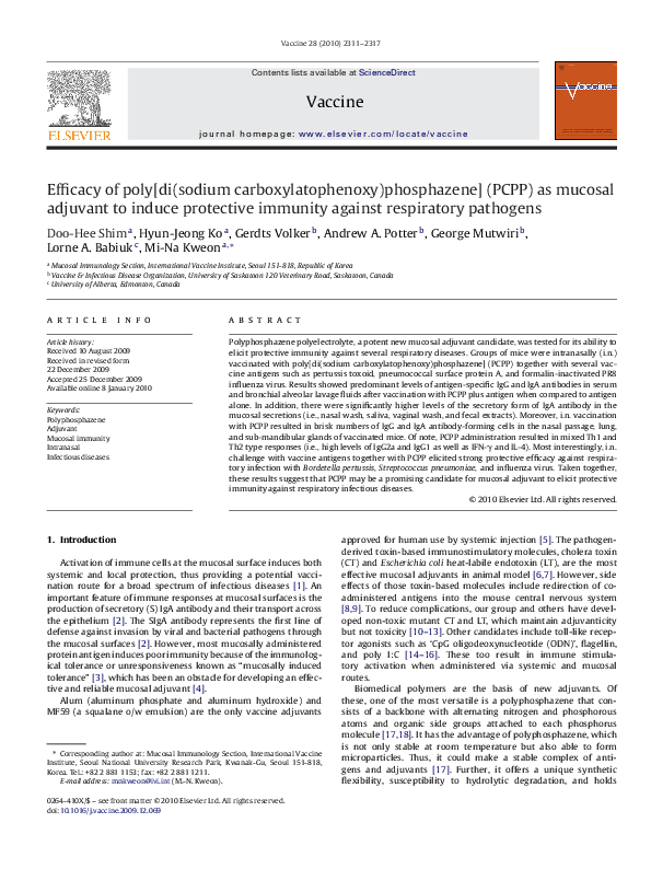 (PDF) Efficacy of poly[di(sodium carboxylatophenoxy)phosphazene] (PCPP ...