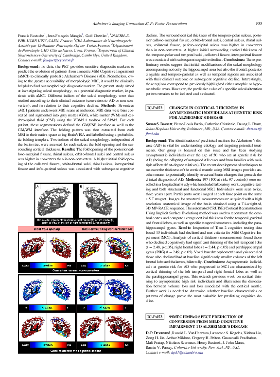 (PDF) 99mTc HMPAO SPECT prediction of conversion from mild cognitive ...
