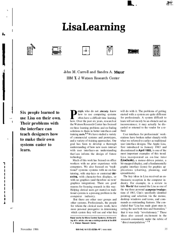 (PDF) LisaLearning