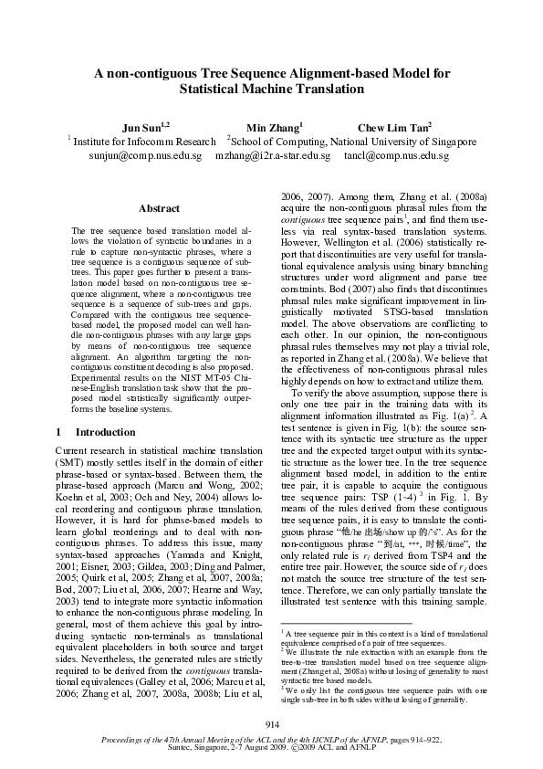 (PDF) A non-contiguous tree sequence alignment-based model for ...