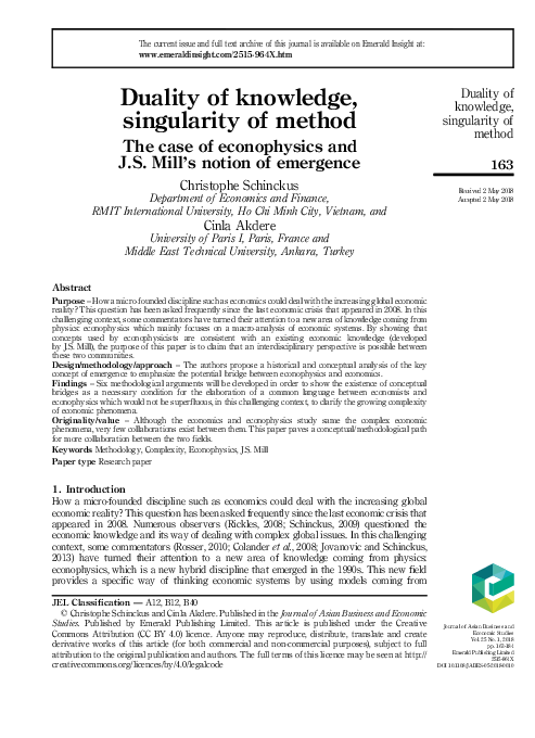 (PDF) Duality of knowledge, singularity of method