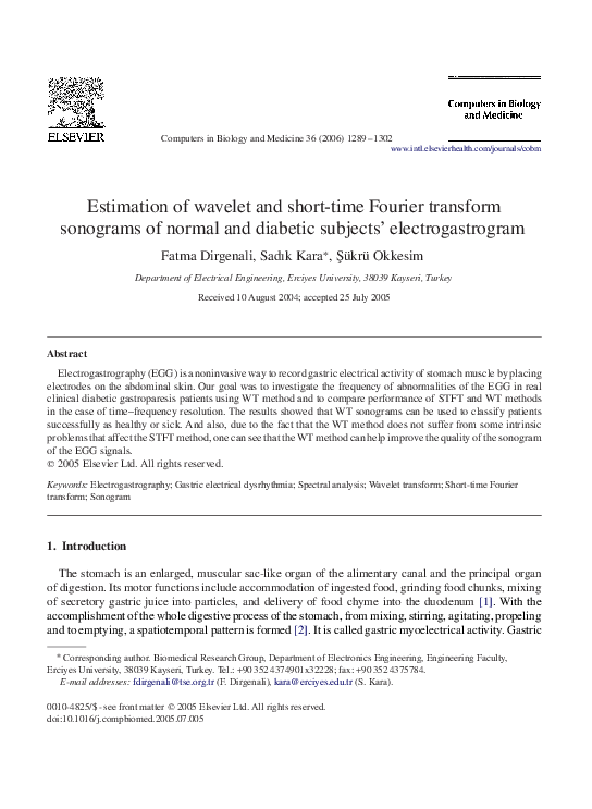 (PDF) Estimation of wavelet and short-time Fourier transform sonograms ...