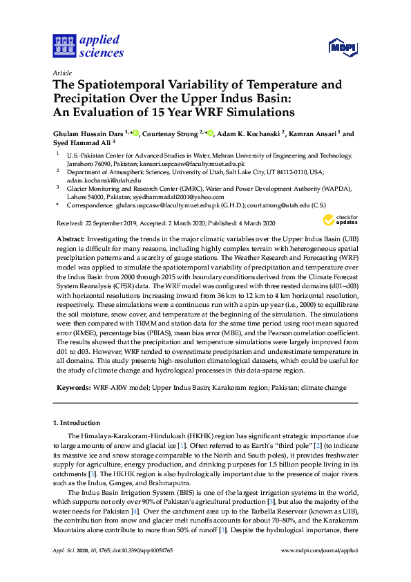 (PDF) The Spatiotemporal Variability of Temperature and Precipitation ...