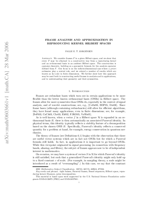 (PDF) arXiv:math/0603661v1 [math.CA] 28 Mar 2006