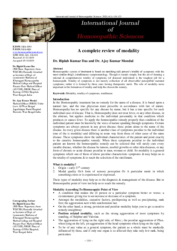 (PDF) A complete review of modality