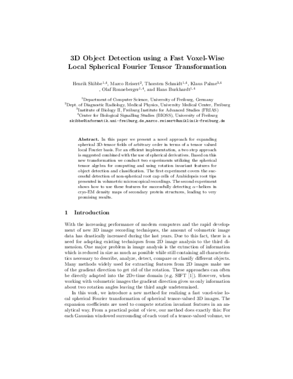 (PDF) 3D Object Detection Using a Fast Voxel-Wise Local Spherical ...