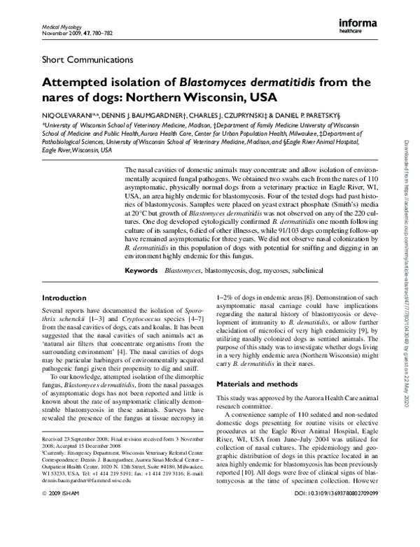 Blastomycosis slideshare image