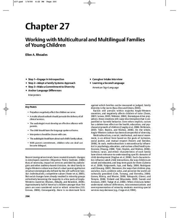 (PDF) Working with multicultural and multilingual families of young ...