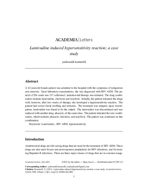 Hypersensitivity case study image