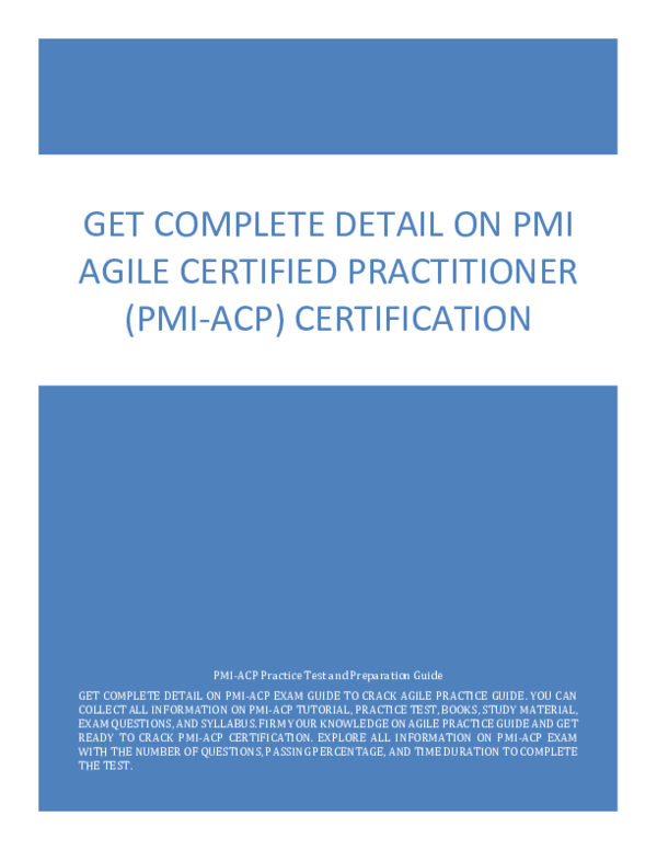 PMI-ACPトレーリング学習