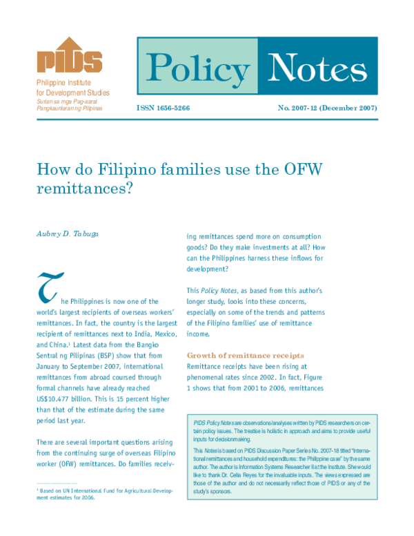 (PDF) Policy Notes