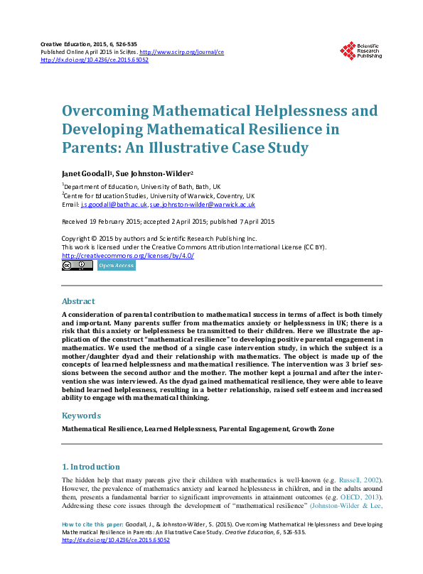 Learned helplessness bandura image