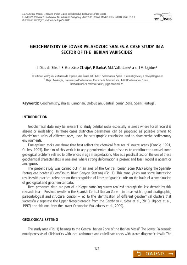 (PDF) Geochemistry of Lower Palaeozoic Shales. A Case Study in a Sector ...