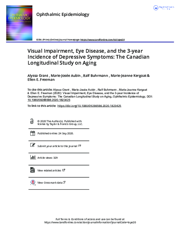 (PDF) Visual Impairment, Eye Disease, and the 3-year Incidence of ...