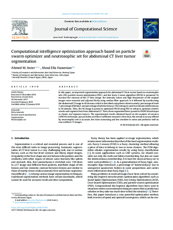 (PDF) Computational intelligence optimization approach based on ...