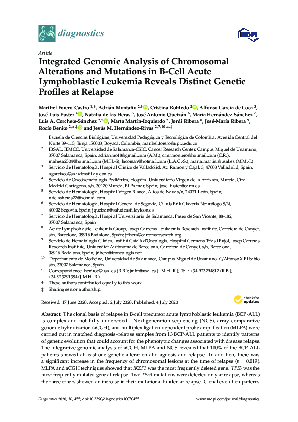 (PDF) Integrated Genomic Analysis of Chromosomal Alterations and ...