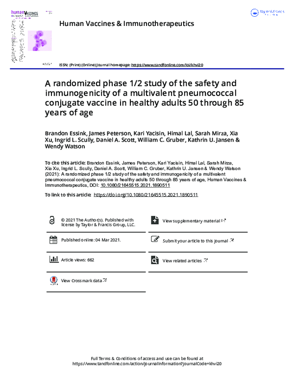 (PDF) A randomized phase 1/2 study of the safety and immunogenicity of ...