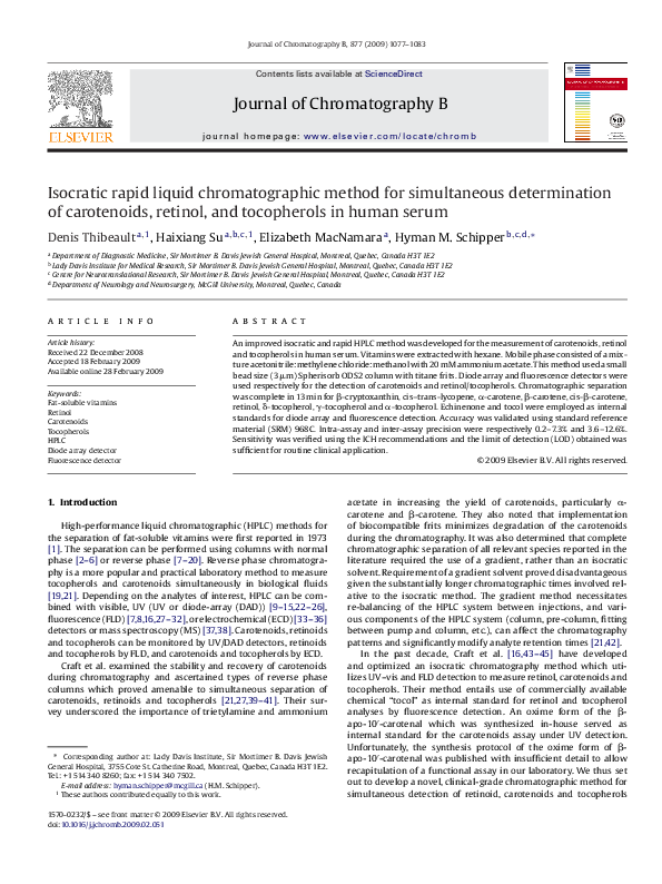 (PDF) Isocratic rapid liquid chromatographic method for simultaneous ...