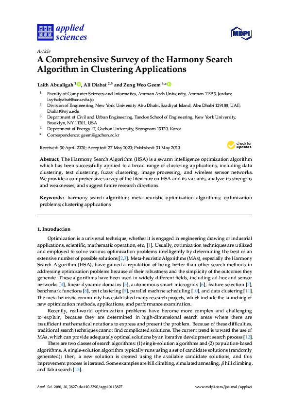 (PDF) A Comprehensive Survey of the Harmony Search Algorithm in ...