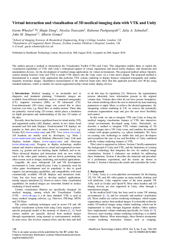 (PDF) Virtual interaction and visualisation of 3D medical imaging data ...