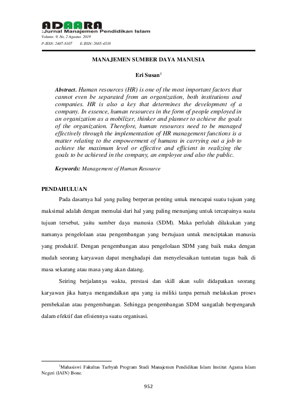 Jurnal manajemen sdm picture