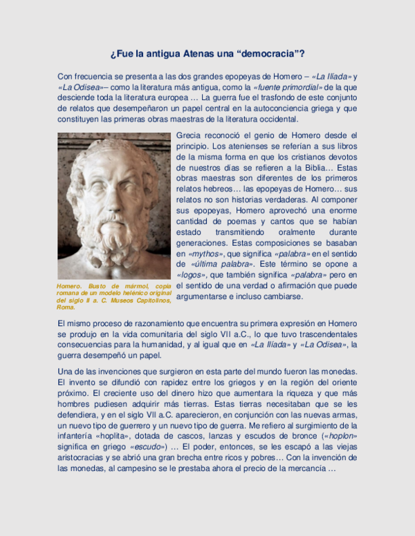 (PDF) ¿Fue la antigua Atenas una "democracia"?