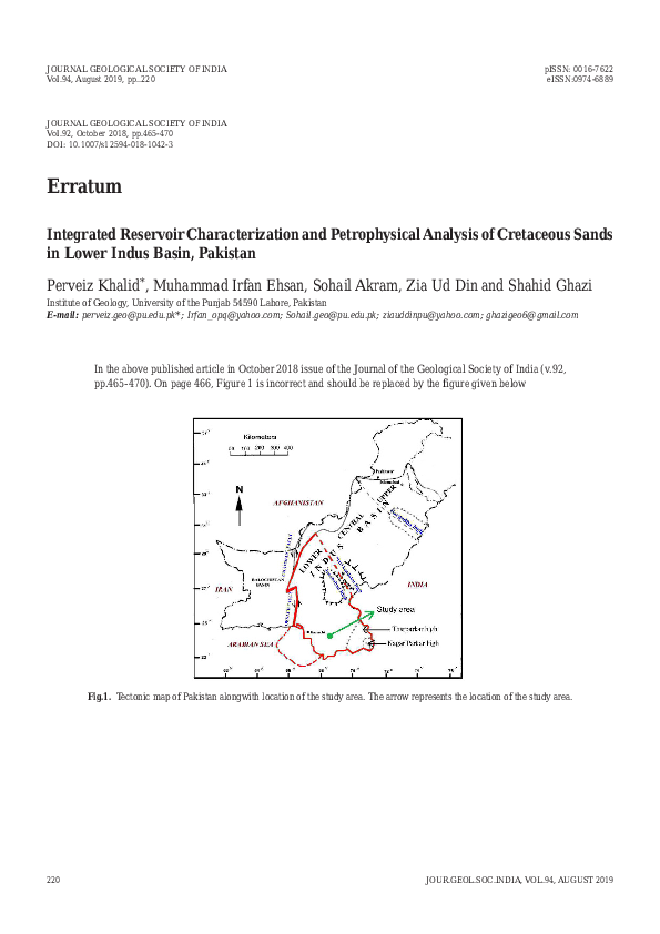 (PDF) Erratum to: Integrated Reservoir Characterization and ...