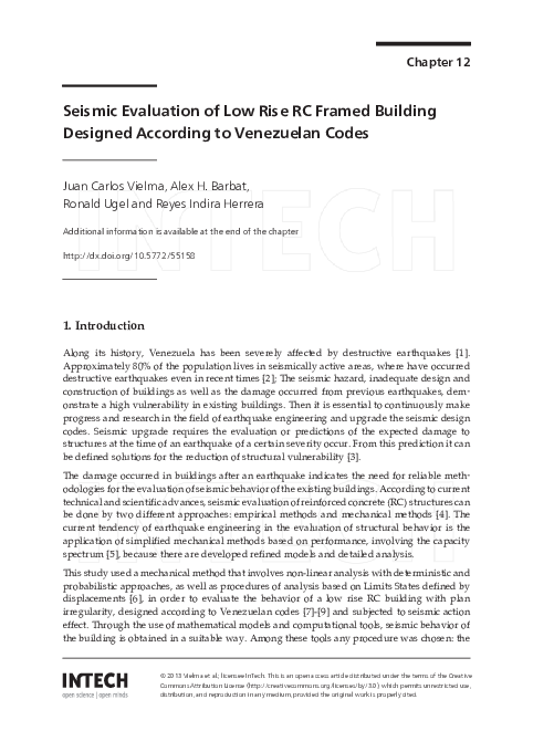 (PDF) Seismic Evaluation of Low Rise RC Framed Building Designed ...